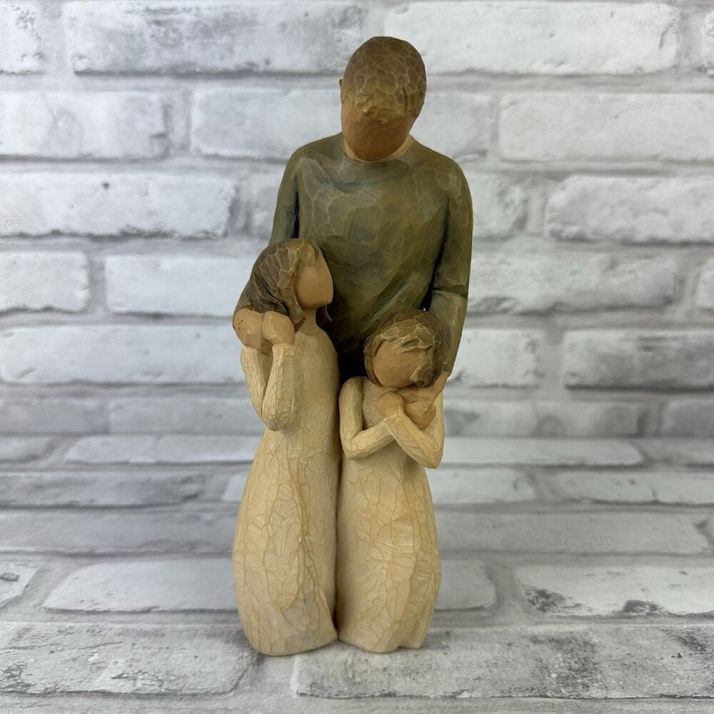 Willow Tree “My Girls” Figurine By Susan Lordi 2009 DEMDACO Father Children